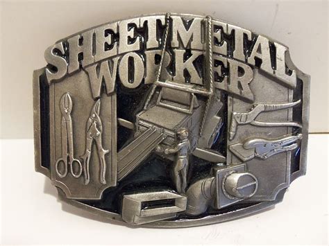 sheet metal worker belt buckle|sheet metal belt buckles.